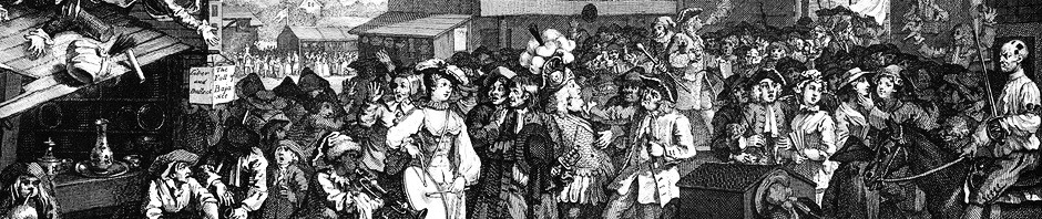 Southwark Fair by William Hogarth, c. 1734